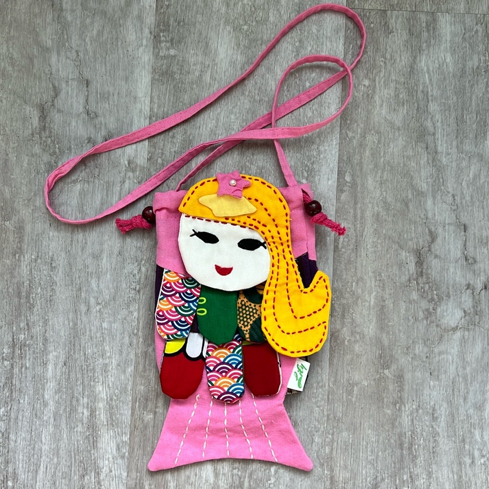 Lily girls fabric mermaid purse